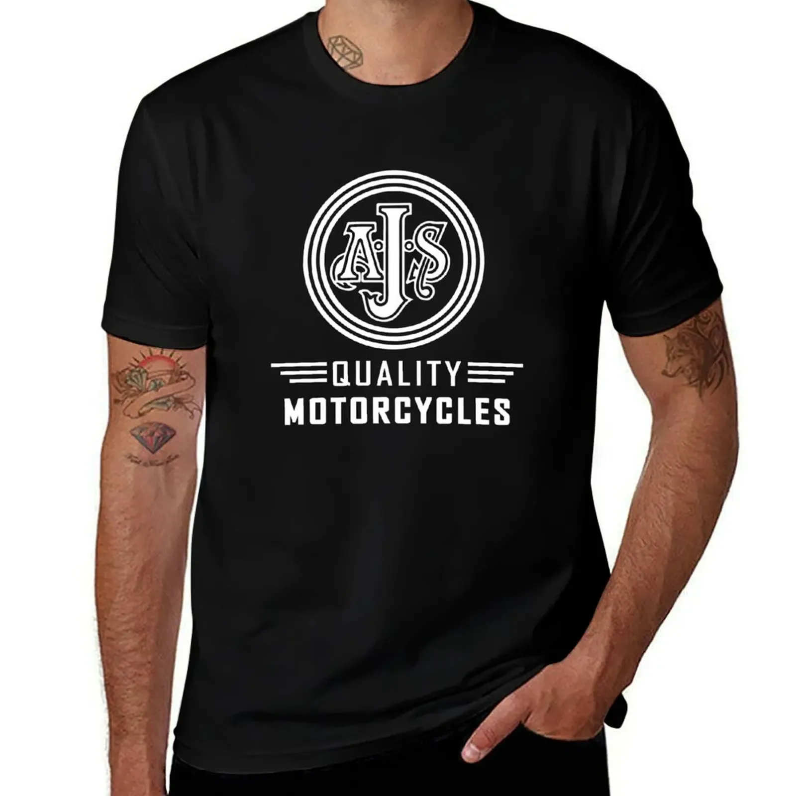 AJS Motorcycles T-Shirt Work Duty Casual T-Shirt - Aliexpress - FashionsVida