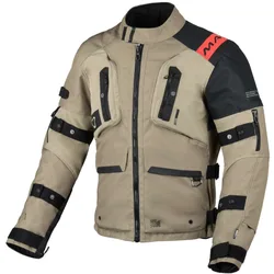 Giacca Moto Softshell Higera Taupe Nero taglia 2XL