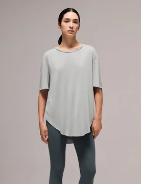 Camiseta de modal de manga corta de yoga de mujer - Boomerang - FashionsVida