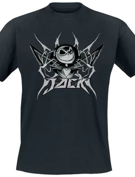 Disney T-Shirt - Jack - M bis 3XL - für Männer - Größe M - schwarz - Lizenzierter Fanartikel - Männer - male - The Nightmare Before Christmas - FashionsVida
