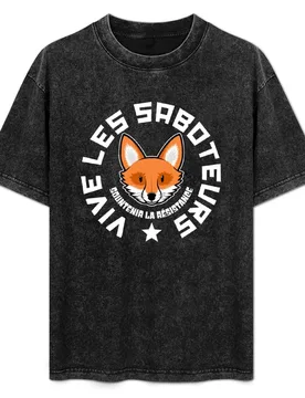 VIVE LES SABOTEURS T-Shirt Halloween Casual T-Shirt - Aliexpress - FashionsVida