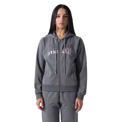 Sweat-shirt à Zip Felpa Strechetch Dark Grey Melange XS