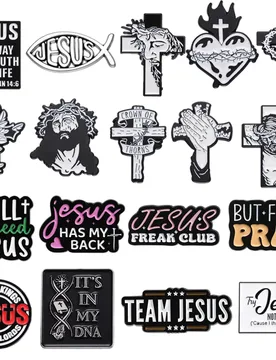 Styles Jesus Cross Enamel Pins Christian Clothing Decorative Brooches Jesus Fish Lapel Badge Backpack Cap Jewelry Accessories - Aliexpress - FashionsVida