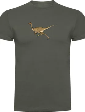 Maglietta A Maniche Corte Dino Run Dark Army Green 3XL - Kruskis - FashionsVida