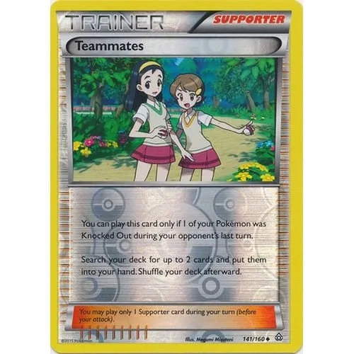 Pokemon XY Primal Clash 141/160 Teammates (Reverse Holo) - Pokémon - FashionsVida