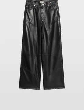 Zadig & Voltaire - Pantalones de mujer de piel rectos - Zadig & Voltaire - FashionsVida