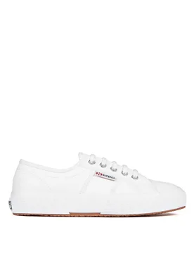 Efglu Leather Lace Up Trainers White female - Superga - FashionsVida