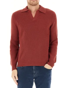 Maglione con colletto MATTONE 52 - Gran Sasso - FashionsVida