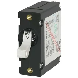 Ac/dc Single Pole Magnetic World Circuit Breaker Switch 5a White One Size unisex