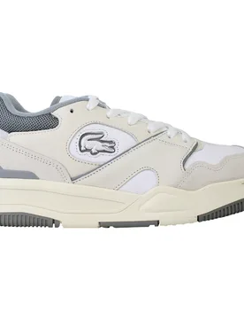 Lineshot 124 1 Mens White/grey Trainers - Size Uk 10.5 - Lacoste - FashionsVida