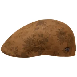 Adano Printed Flat Cap by - brown - Size: L/XL (58-61 cm)