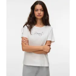 Camiseta de mujer de manga corta con estampado