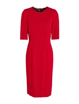 Dolce&Gabbana Vestido midi Mujer Rojo 34,36,38,40,42 Mujer - Dolce & Gabbana - FashionsVida
