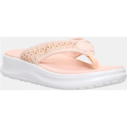 Sandalias planas de mujer en tejido