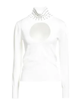 Rollkragenpullover Damen Weiß M,S Damen - Cristinaeffe - FashionsVida