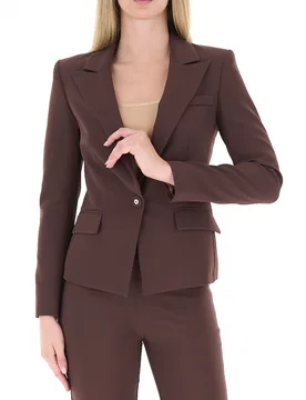Blazer monopetto MARRONE S - Rinascimento - FashionsVida
