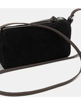 Bandolera de mujer 100% piel con cierre de cremallera en liso - Parfois - FashionsVida