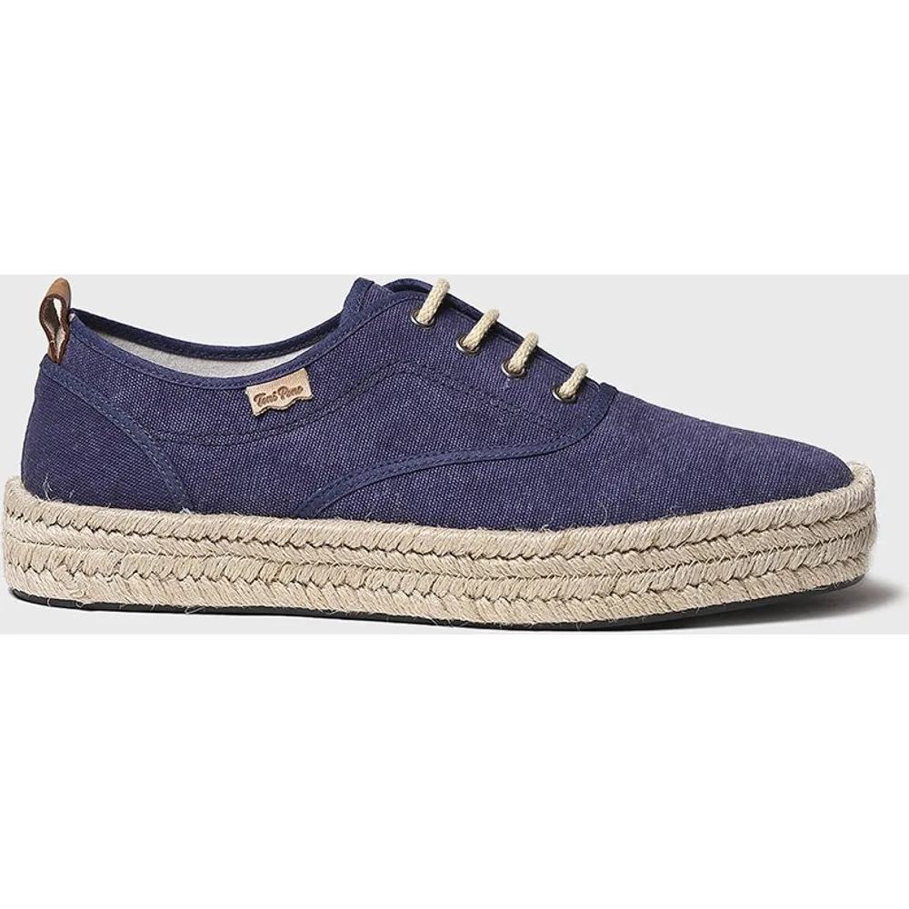 Alpargatas de hombre de tejido de tonos lisos con cordones - Toni Pons - FashionsVida