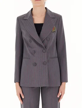 Blazer doppiopetto GRIGIO L - Rinascimento - FashionsVida