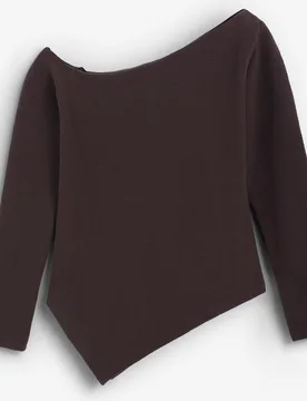 Top de mujer de manga larga asimétrico - Scalpers - FashionsVida