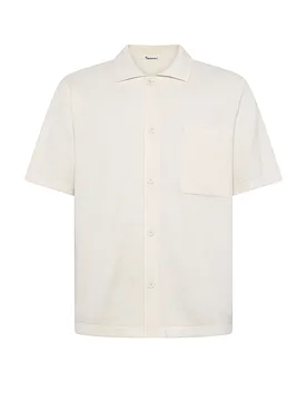 Poloshirt crema XL - Knowledge Cotton Apparel - FashionsVida