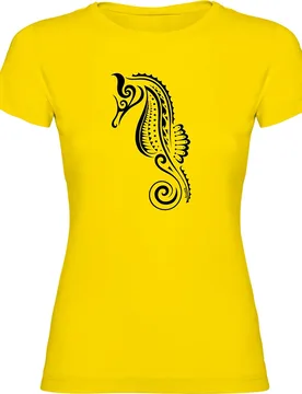 Maglietta A Maniche Corte Da Donna Seahorse Tribal - Kruskis - FashionsVida