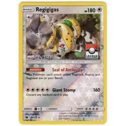 Pokemon SM Crimson Invasion 084/111 Regigigas (League Promo 2nd Place)