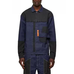 D Mens Trucker Jacket - Navy - Size Large