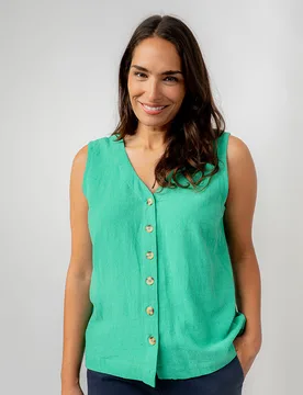 Lily & Me Allium Vest - Green - Lily & Me - FashionsVida