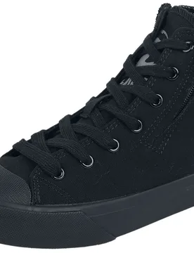 Sneaker high - Walk The Line - EU39 bis EU47 - Größe EU39 - schwarz - Unisex - unisex - Black Premium by EMP - FashionsVida