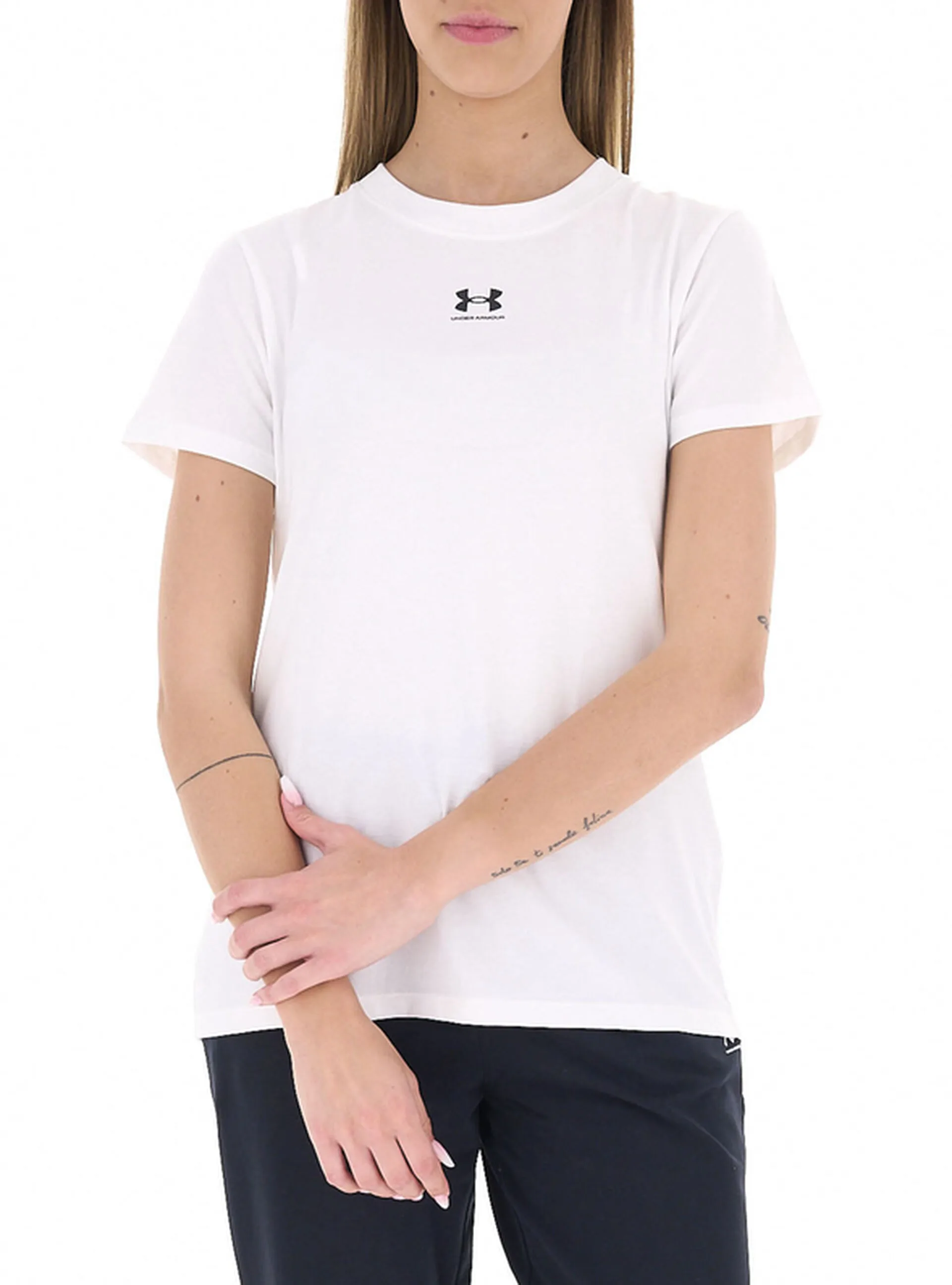 T-shirt girocollo BIANCO SM - Under armour - FashionsVida