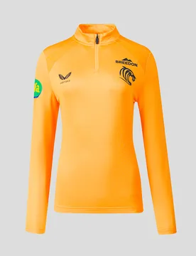 Leicester Tiger Women's 2026/27 Training Quarter Zip Top - Orange ORANGE 8 female - Castore - FashionsVida