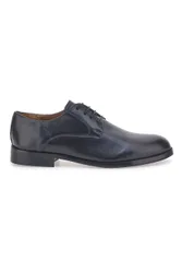 Scarpe Stringate Nere In Vera Pelle 330 41