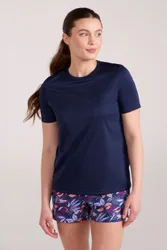Womens Swimming T-Shirt - Navy - Navy - Size: 10