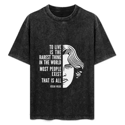 Oscar Wilde T-Shirt Standard Fit Solid Tee Shirt