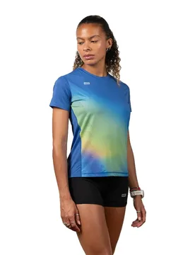 K Running Maglietta A Maniche Corte Chroma Blue S - 42K Running - FashionsVida