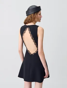 Vestido encaje espalda descubierta - CLAUDIE PIERLOT - FashionsVida