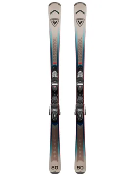 Packs (skis + fix) - Pack skis all-mountain - Arcade 80 + XP10 2027 en Bois - Taille 166 cm - Gris - Rossignol - FashionsVida