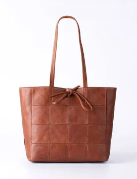 Women's 'Patterdale' Leather Tote Bag in Brown - Brown - Size: One Size - Lakeland Leather - FashionsVida