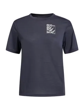 Camiseta Mujer Carbón XS Mujer - Jack Wolfskin - FashionsVida