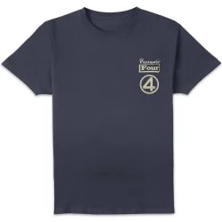 Unisex Fantastic Four Team Roster T-Shirt - Navy Size: Large - Navy - Size: L
