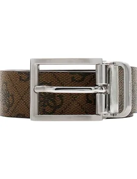 Cintura Milano Reversible & Adjustable H35 Uomo Coffee Regolabile e Reversibile in Vera Pelle - Guess - FashionsVida