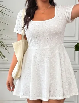 Mono casual de unicolor para mujer de talla grande, para uso diario y salidas 2XL - Shein - FashionsVida