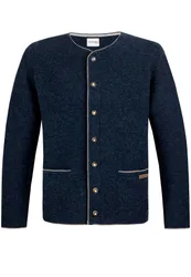 Trachtenstrickjacke Castello (enzian, Gr. 44) von Classics für Herren, Oberteile, 50% Wool, 50% Polyacryl