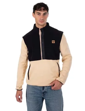 Sweat à Demi-zip Balces Sand 50 - Degre 7 - FashionsVida