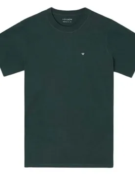 Maglietta A Maniche Corte 10003080 Specila Fit Dark Green L - Silbon - FashionsVida