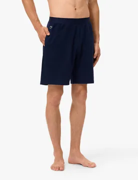 Pure Cotton Waffle Loungewear Shorts Navy male - Lacoste - FashionsVida
