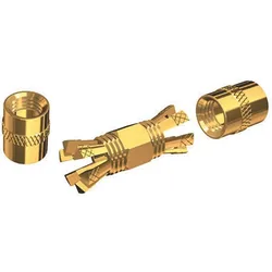 Gold -plated Centerpin Solderless Vhf Radio Connectors One Size unisex