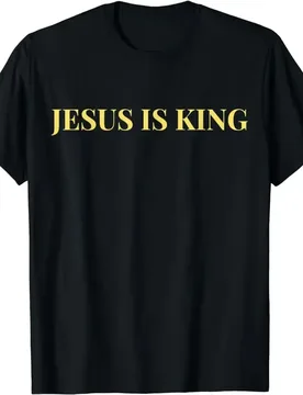 Jesus Is King T-Shirt Graphic Unisex Style Personalized Custom Printed Women Men Streetwear Short Sleeve Gift Y2k TShirt - Aliexpress - FashionsVida