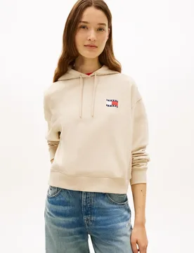 Sudadera de mujer relaxed fit con capucha de - Tommy Jeans - FashionsVida